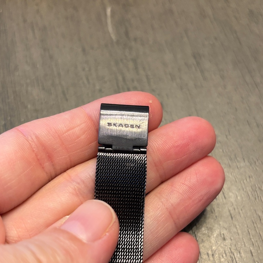 Skagen Brown Rectangular Mesh Watch - image 5